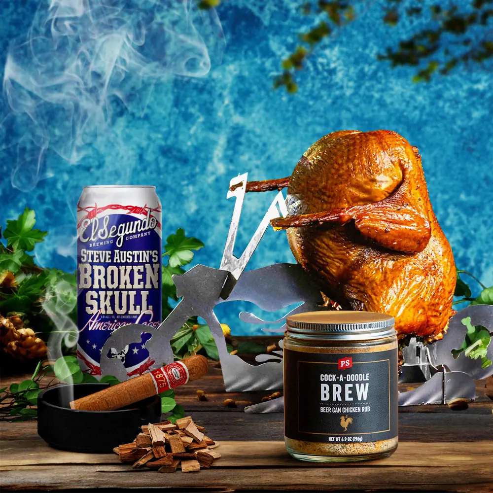 Beer Can Chicken Set