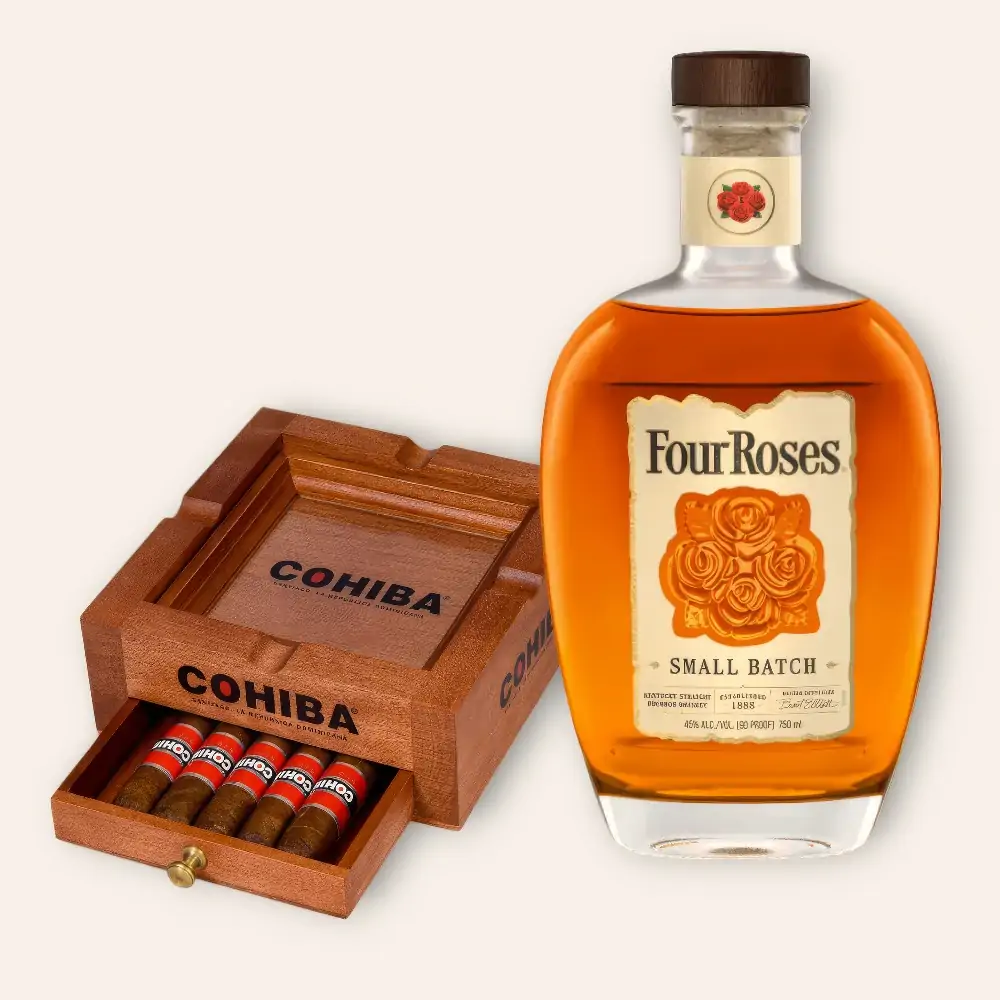 Four Roses Small Batch Bourbon & Cohiba Robusto Cigars Pairing Gift Set
