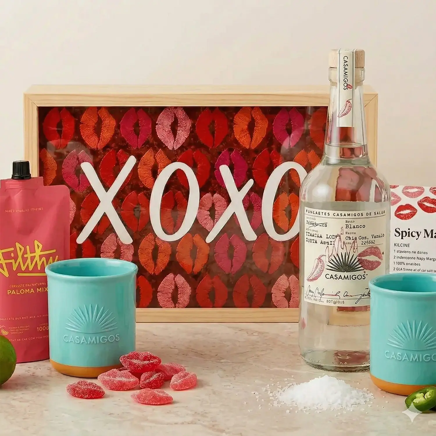 Casamigos Jalapeño Margarita Gift Set – Spicy Tequila Cocktail Kit