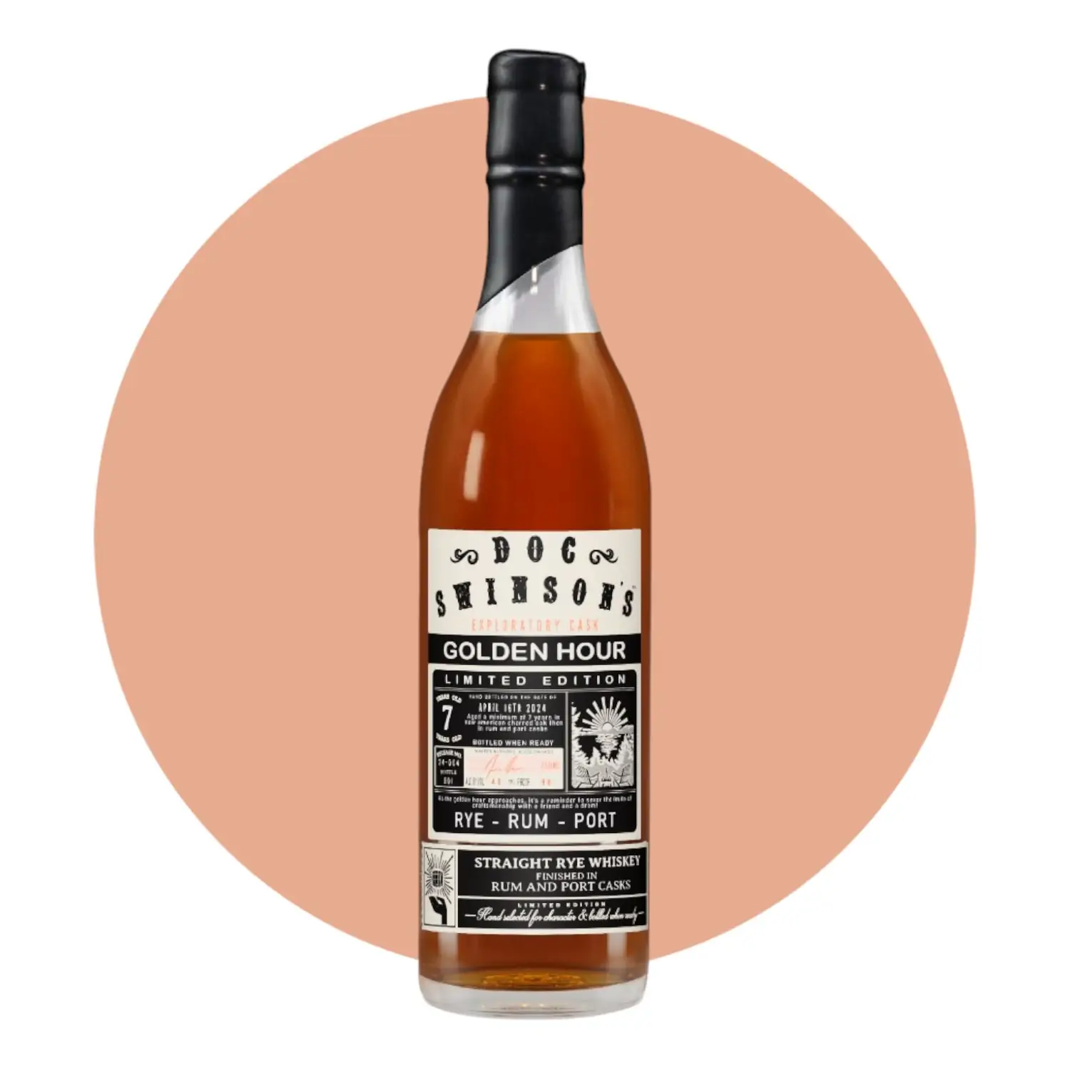 Doc Swinson's EC Golden Hour Rum & Port Cask Finished Rye Whiskey