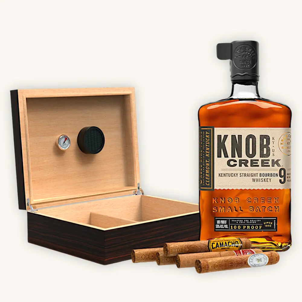 Knob Creek  Humidor Gift Set With Cigars