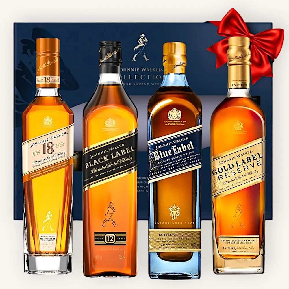 Johnnie Walker Scotch Collection Gift Set (4 x 200ml)