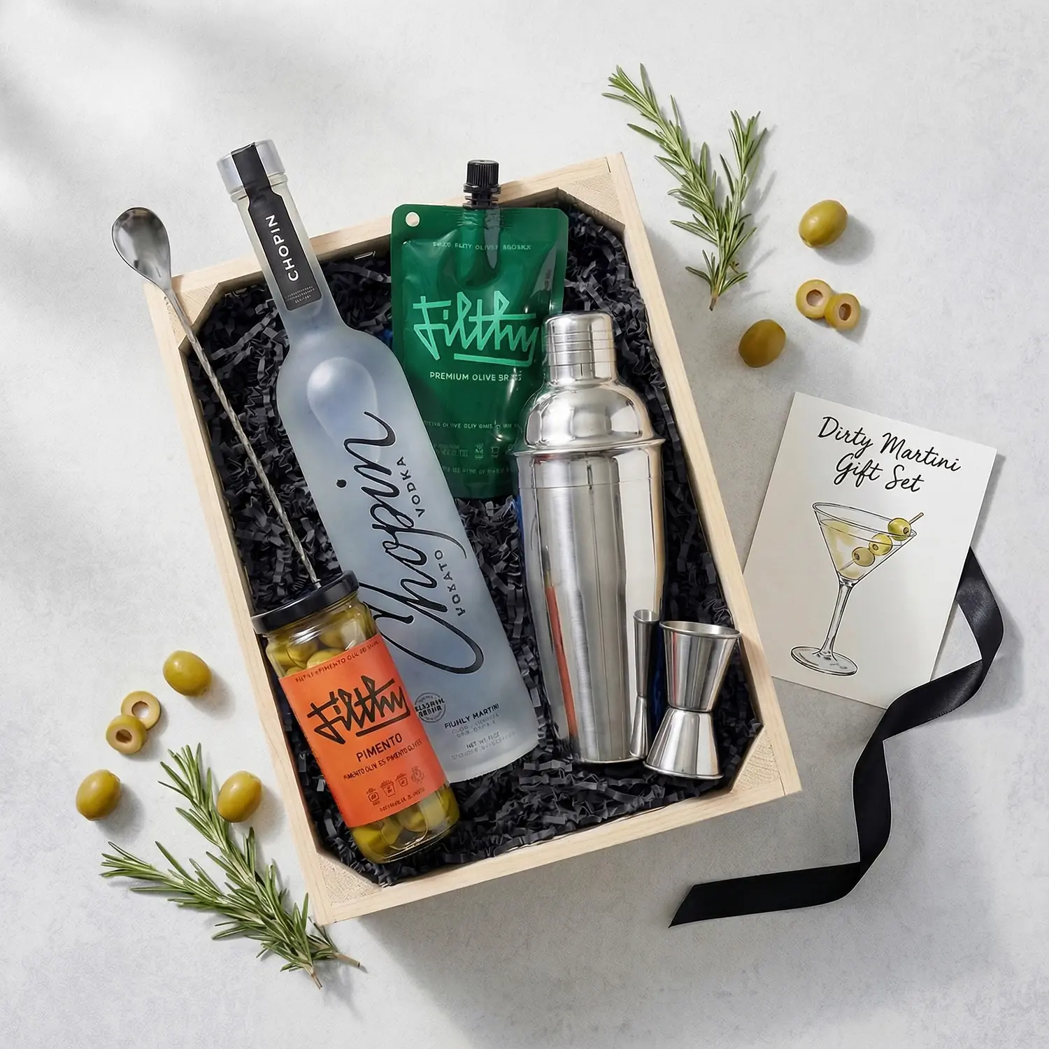 Dirty Martini Gift Set (Chopin)