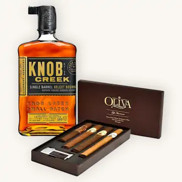 Knob Creek Private Barrel Selection & Oliva Cigars Gift Set Pairing