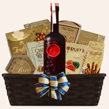 Smoke Wagon Single Barrel Bourbon Gift Basket
