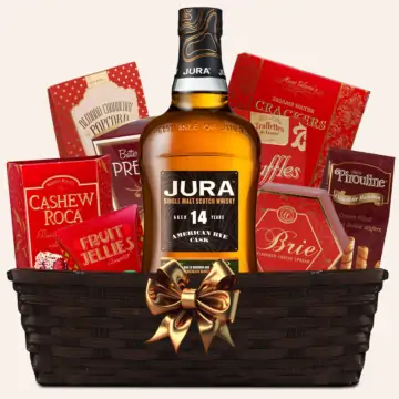 Jura 14 Year Scotch Whisky Gift Basket