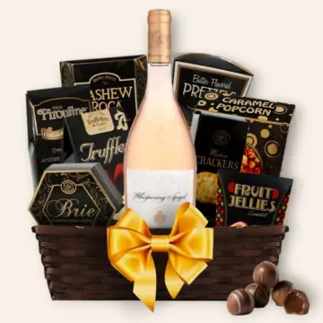 Whispering Angel Rose Gift Basket