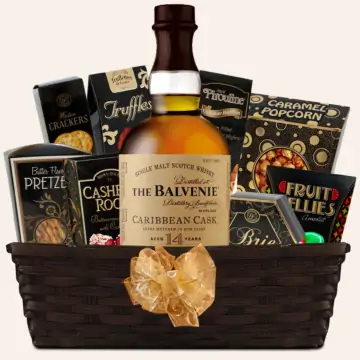 Balvenie 14 Year Caribbean Cask Scotch Whisky Gift Basket