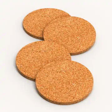 Round Cork Coasters (Set of 4)