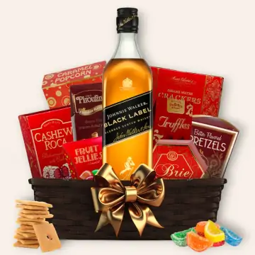Johnnie Walker Black Label Gift Basket