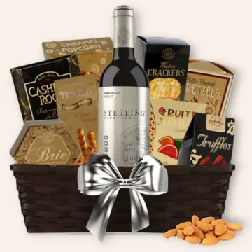 Sterling Merlot Wine Gift Basket