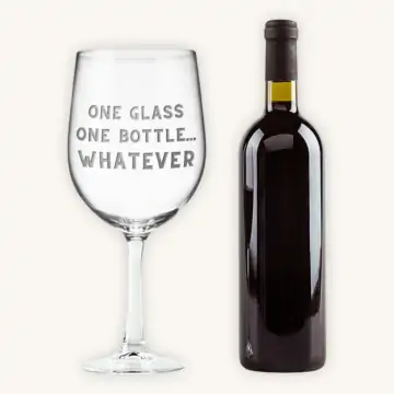 Personalized Full Bottle Wine Glass