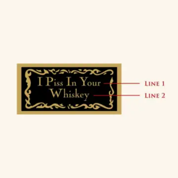 Personalized Humorous Liquor Dispenser