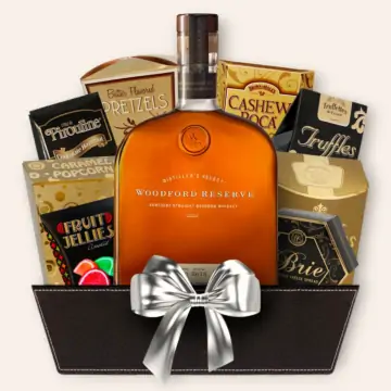 Woodford Reserve Bourbon Large Bottle Gift Basket 1.75L