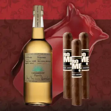 Casamigos Tequila with Bro-Rose & Cigar Set