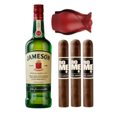 Jameson Irish Whiskey with Bro-Rose & Cigar Set