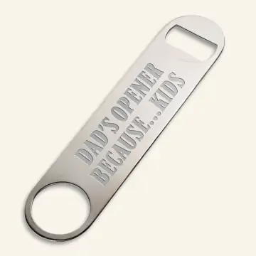 Engraved Stainless Steel Beer Opener