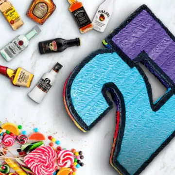 Boozy 21st Birthday Alcohol Pinata