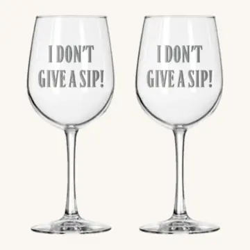 Engraved Wine Glasses (Set of 2)
