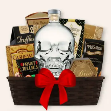 Crystal Head Original Skull Vodka Gift Basket