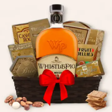 WhistlePig 10 Year Rye Whiskey Gift Basket