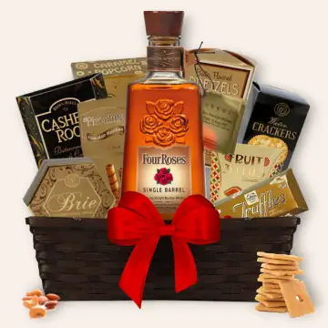 Four Roses Single Barrel Bourbon Gift Basket