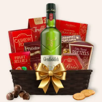 Glenfiddich 12 Year Scotch Whisky Gift Basket