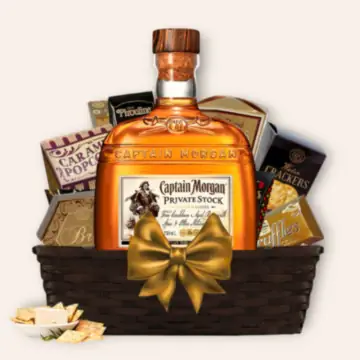 Captain Morgan Private Stock Rum Gift Basket