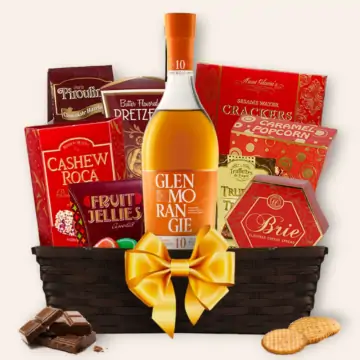 Glenmorangie 10 Year Original Scotch Whisky Gift Basket