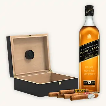 Personalized Johnnie Walker Black Scotch Whisky Custom Label Bottle