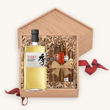 Toki Japanese Whiskey Gift Set with Cigars