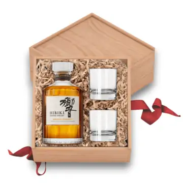 Hibiki Harmony Japanese Whisky Gift Set with Glasses