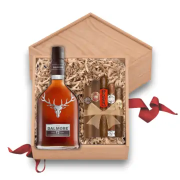 Dalmore 12 Years Scotch Whisky Gift Set with Cigars