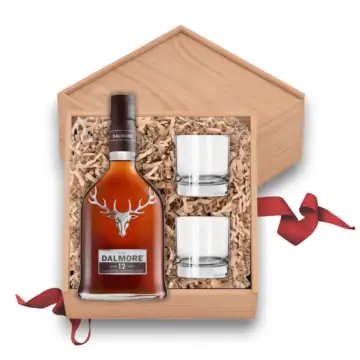 Dalmore 12 Years Scotch Whisky Gift Set with Glasses