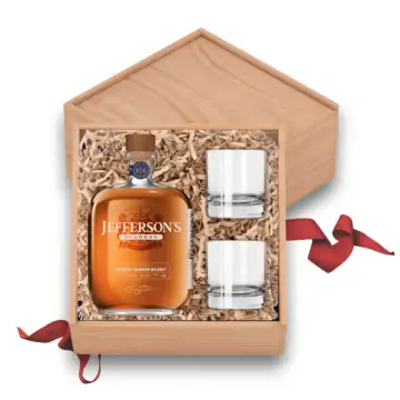 Jefferson's Bourbon Whiskey Gift Set With Glasses