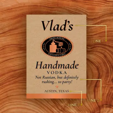 Personalized Tito's Handmade Vodka Custom Label Bottle