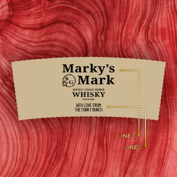 Personalized Maker's Mark Bourbon Whisky Custom Label Bottle