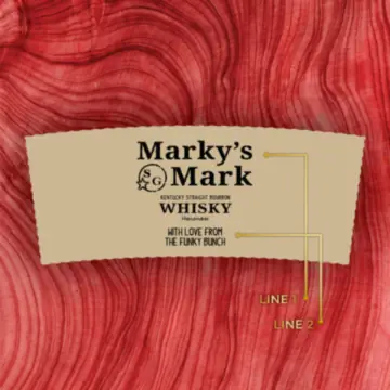 Personalized Maker's Mark Bourbon Whisky Custom Label Bottle