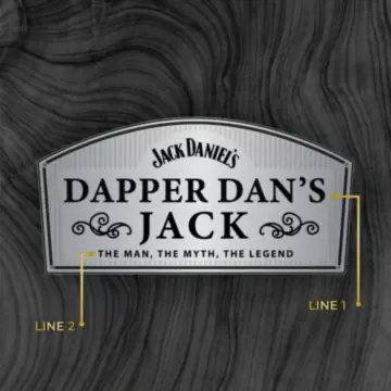 Personalized Jack Daniel's Gentleman Jack Tennessee Whiskey Custom Label Bottle
