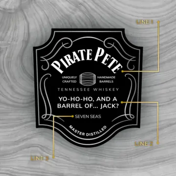 Personalized Jack Daniel's Single Barrel Tennessee Whiskey Custom Label Bottle