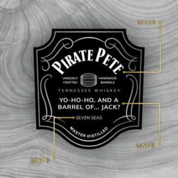 Personalized Jack Daniel's Single Barrel Tennessee Whiskey Custom Label Bottle