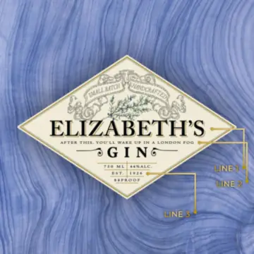 Personalized Hendricks Gin Custom Label Bottle
