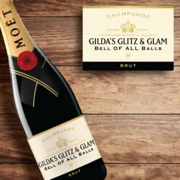 Personalized Moet & Chandon Brut Champagne Custom Label Bottle