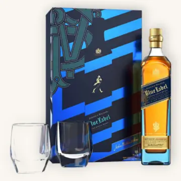 Johnnie Walker Blue Label Gift Set with 2 Glasses