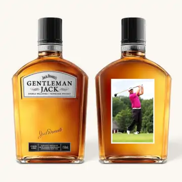 Gentleman Jack Whiskey Bottle with Custom Photo
