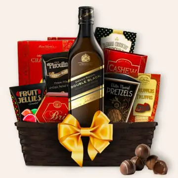 Johnnie Walker Double Black Gourmet Gift Basket