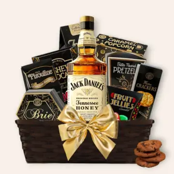 Jack Daniel's Honey Tennessee Whiskey Gift Basket