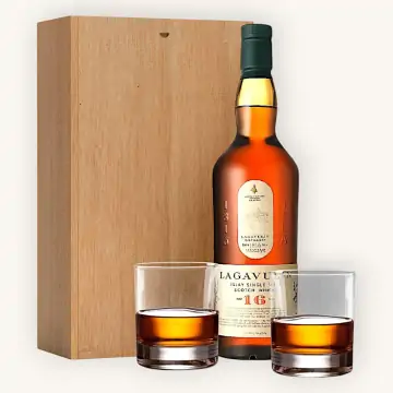 Lagavulin Scotch Whisky Gift Set with Glasses