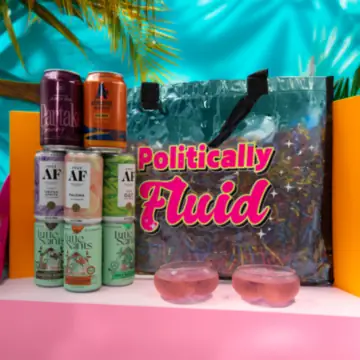 Politically Fluid' Ready-To-Drink Cocktail Cans Glow Bag Set
