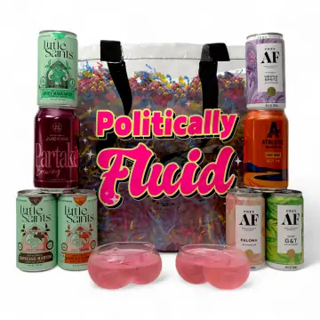 Politically Fluid' Ready-To-Drink Cocktail Cans Glow Bag Set